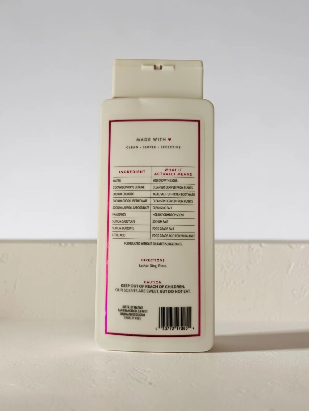 Native Body Wash | Holiday Gumdrop - Picture 2 of 2
